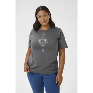 Γυναικείο T-shirt KAFFE Curve KCMoona image-1