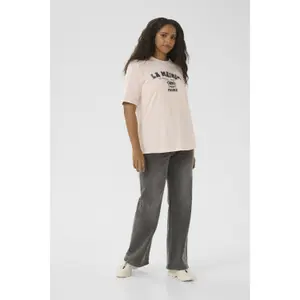 Women's T-shirt KAFFE Curve Tasha image-4