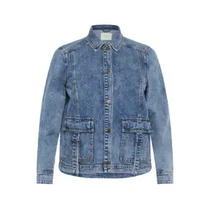 Women's denim jacket KAFFE Curve Elona image-0