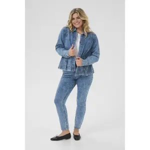 Women's denim jacket KAFFE Curve Elona image-2
