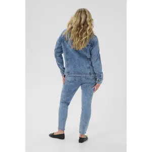 Women's denim jacket KAFFE Curve Elona image-4