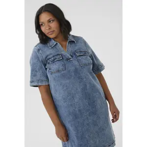 Women's denim dress KAFFE Curve KCelona image-4