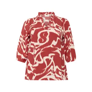 Women's blouse KAFFE Curve Maren Frill image-0