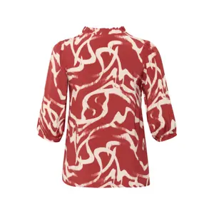 Women's blouse KAFFE Curve Maren Frill image-3