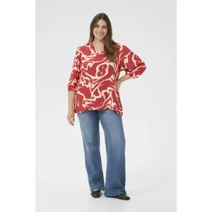 Women's blouse KAFFE Curve Maren Frill image-2
