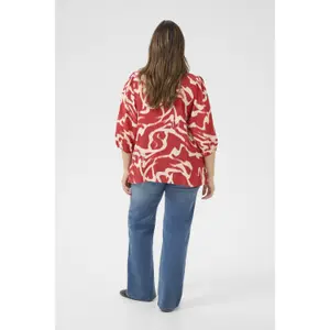 Women's blouse KAFFE Curve Maren Frill image-4