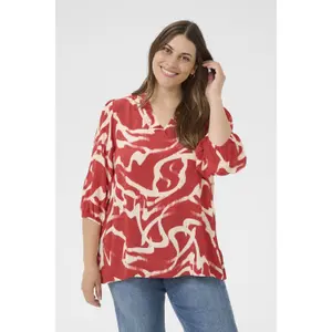 Women's blouse KAFFE Curve Maren Frill image-1