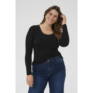 Women's long sleeve T-shirt KAFFE Curve Omia image-2