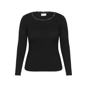 Women's long sleeve T-shirt KAFFE Curve Omia image-0