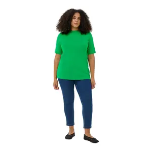 Women's boat neck sweater KAFFE Curve Lizzy image-1