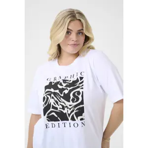 Women's T-shirt KAFFE Curve KCViola image-5