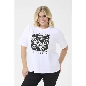 Women's T-shirt KAFFE Curve KCViola image-1