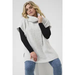 Poncho da donna KAFFE Curve Mala image-3