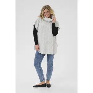 Poncho da donna KAFFE Curve Mala image-2