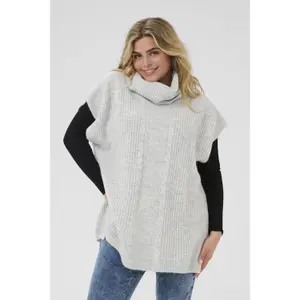 Poncho da donna KAFFE Curve Mala image-1