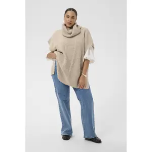 Poncho femme KAFFE Curve Mala image-1