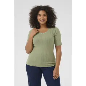 Γυναικείο T-shirt KAFFE Curve KCVianna image-1