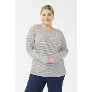 Women's long sleeve T-shirt KAFFE Curve KCEmma image-1