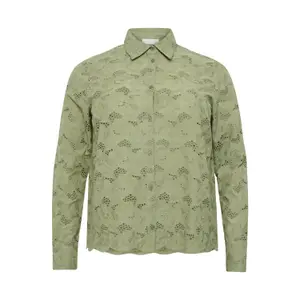 Women's long sleeve blouse KAFFE Curve KCTiara image-0