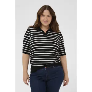 Women's polo shirt KAFFE Curve KCLizzy image-2