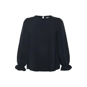 Women's blouse KAFFE Curve Niki Round Neck image-0