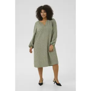 Women's printed dress KAFFE Curve KCNika image-1