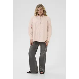Women's long sleeve blouse KAFFE Curve KCVicta image-1