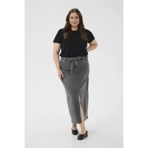 Denim skirt for women KAFFE Curve Ally image-2