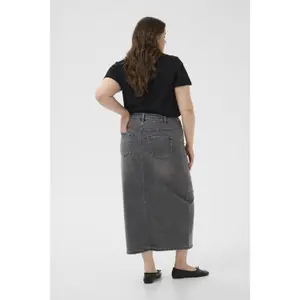 Denim skirt for women KAFFE Curve Ally image-6