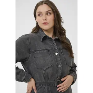 Denim-kjole til kvinder KAFFE Curve KCally image-5