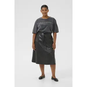 Women's T-shirt KAFFE Curve KCSerina image-2