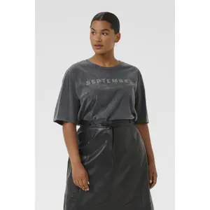 Women's T-shirt KAFFE Curve KCSerina image-1