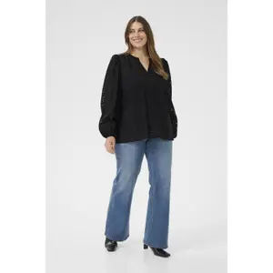 Long sleeve blouse for women KAFFE Curve Vianna image-2