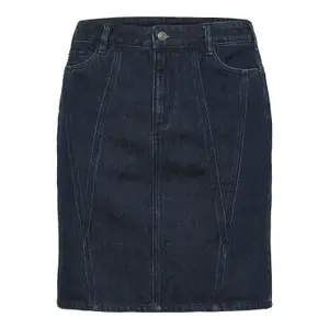Denim skirt for women KAFFE Curve KCElisa image-0