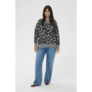 Maglione da donna KAFFE Curve Sandia image-2