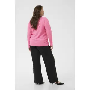 Women's V-neck sweater KAFFE Curve Niela image-4