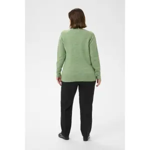 Women's V-neck sweater KAFFE Curve Niela image-5