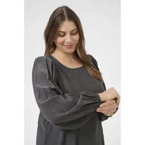 Long sleeve blouse for women KAFFE Curve Viva image-5