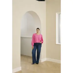 Long sleeve blouse for women KAFFE Curve Sofia image-4