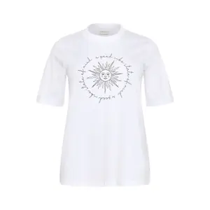 Women's T-shirt KAFFE Curve KCFrey image-0
