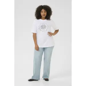 Women's T-shirt KAFFE Curve KCFrey image-1