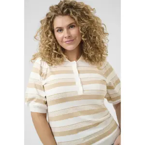 Women's polo sweater KAFFE Curve Lizzy image-4