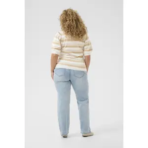 Women's polo sweater KAFFE Curve Lizzy image-3