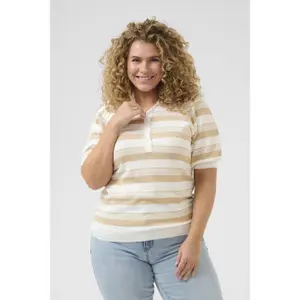 Women's polo sweater KAFFE Curve Lizzy image-5