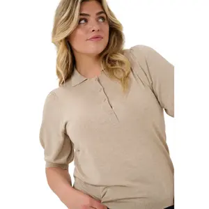 Women's polo sweater KAFFE Curve Lizzy image-2