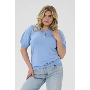 Women's polo sweater KAFFE Curve Lizzy image-2