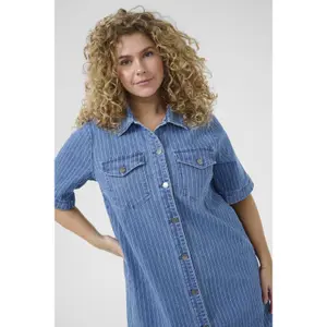 Women's denim dress KAFFE Curve KCreeca image-1