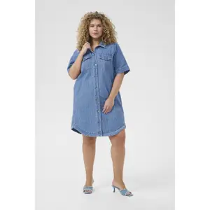 Women's denim dress KAFFE Curve KCreeca image-2