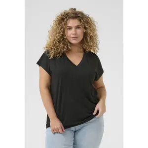 Women's V-neck T-shirt KAFFE Curve Mirinda image-1