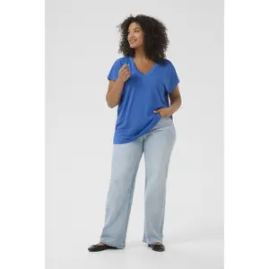 Women's V-neck T-shirt KAFFE Curve Mirinda image-2